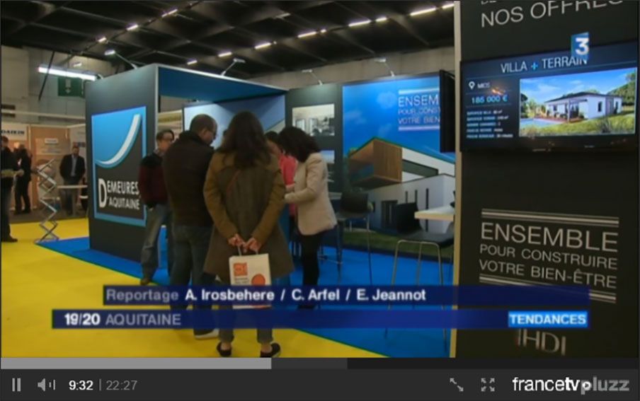 Demeures d'aquitaine au salon de la maison neuve à bordeaux 2017 ... Model salon de la maison