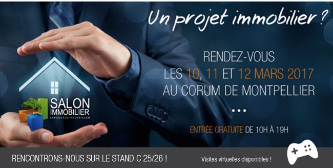 Demeures d'Occitanie au salon de l'Immobilier de l'Immobilier, au Corum