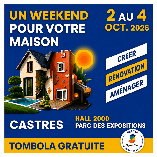 Présents sur Un Week-end pour Sa maison à Castres !