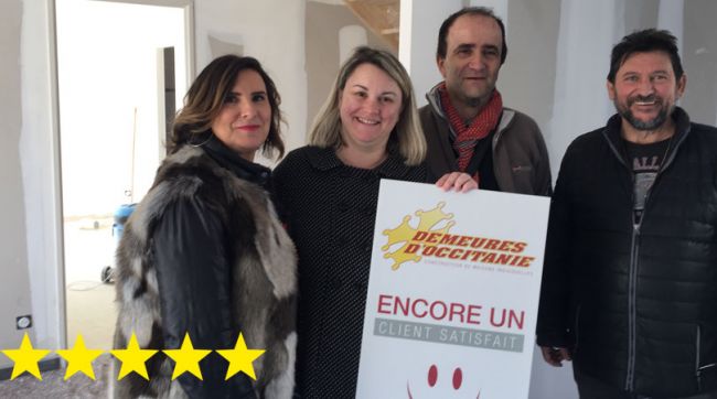 Clients satisfaits pour une construction de maison à Pignan