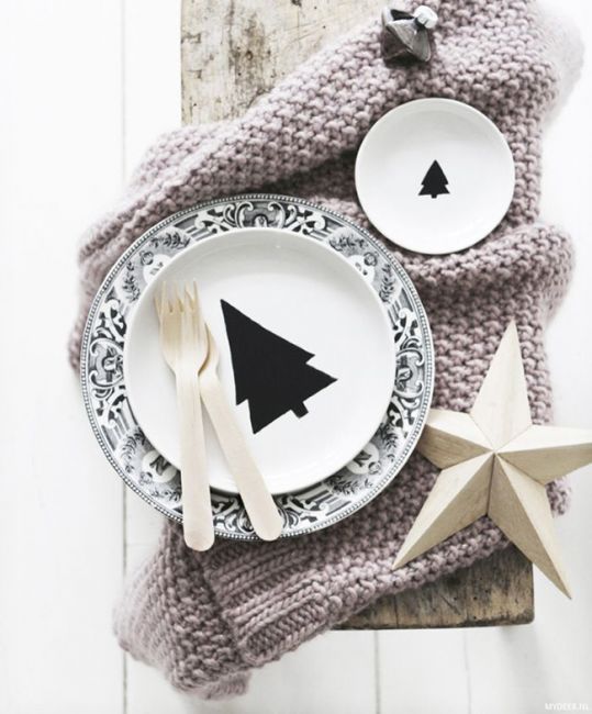 Une déco | de table de noël 2016 dans l'ère du temps !