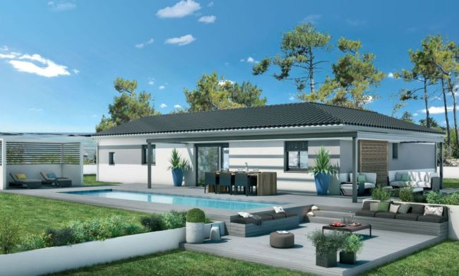 Magnifique villa neuve contemporaine de 95 m² avec garage à Narbonne avec dernier terrain de 605 m²