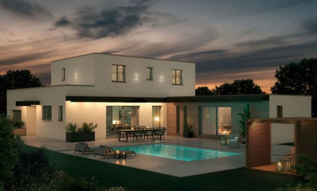 Rare et exceptionnel à Leucate Plage (11370) : Maison contemporaine neuve de 176 m² avec terrain de 707 m² et vue mer
