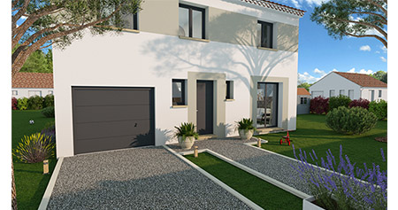 Fonsorbes terrain de 499 m2 et avec villa de 100 m2 et garage