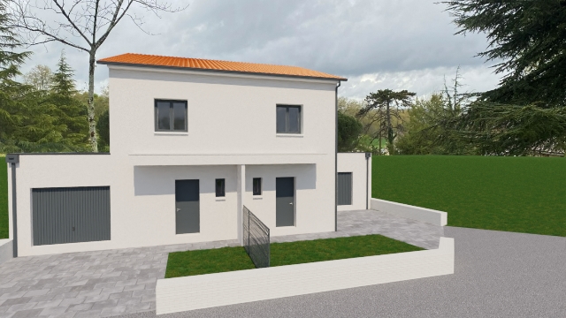 Deux maisons neuves accolées à Castelmaurou : fort potentiel locatif et emplacement centre-ville recherché
