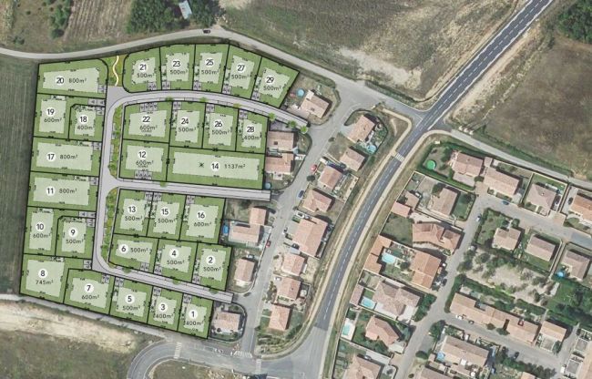 Dernier lot Terrain à Bâtir à Alzonne en Lotissement Prêt à Construire