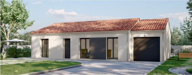 Maison contemporaine neuve à Colomiers – 90 m² sur terrain viabilisé de 585 m², idéale primo-accédants avec PTZ 2025 et confort moderne
