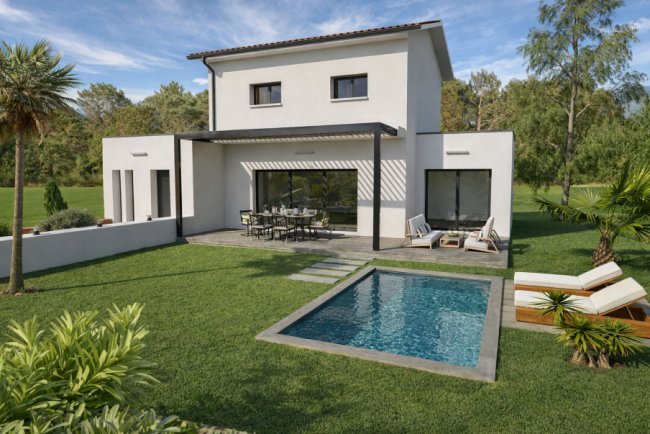 Villa contemporaine dans une impasse