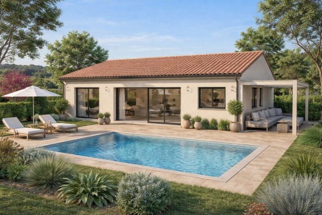 Villa à construire + terrain, Cazeres 31220