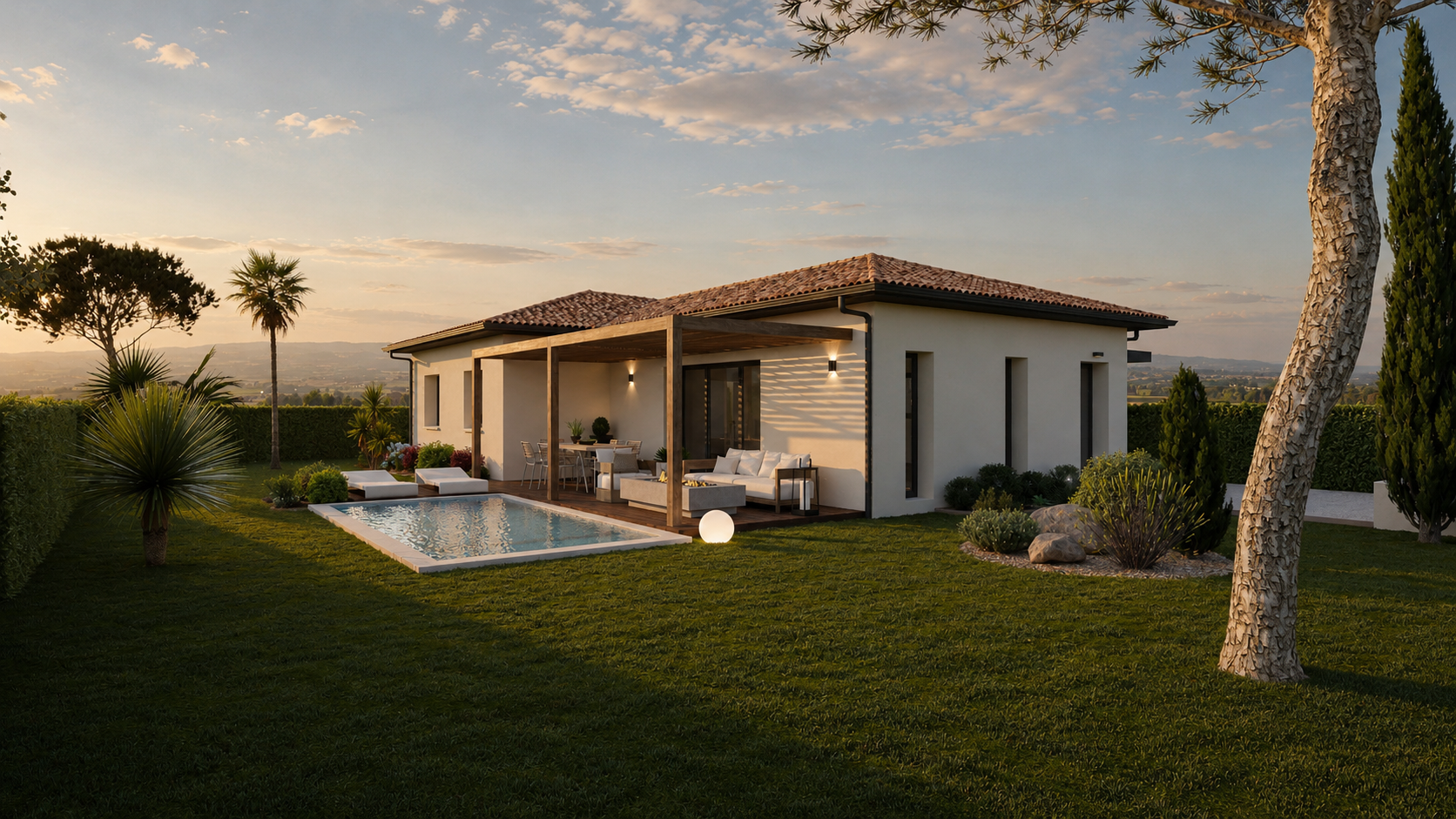 Villa à Batir T4 90m2 sur les hauteurs de Baziege 31450