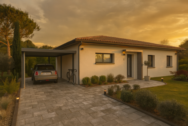 Maison à Batir T5 100 m2 plain pieds à Aureville 31320