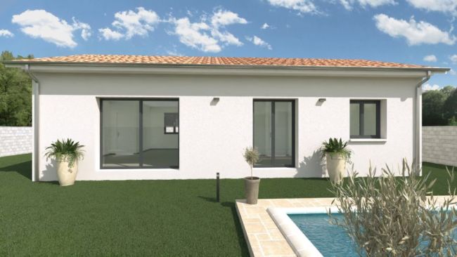 bretx  terrain de 500 m2 + villa 90 m2  T4