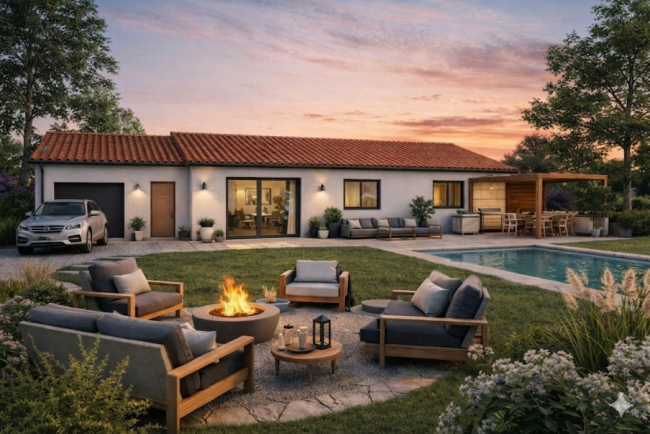 Maison à construire + terrain,