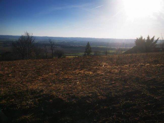 Terrain en exclusivité Giroussens 1096m2 AVEC VUE