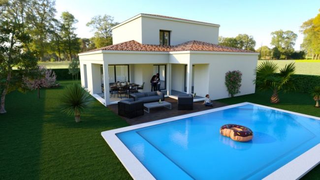 Villa 3 chambres avec garage accolé à VEZENOBRES