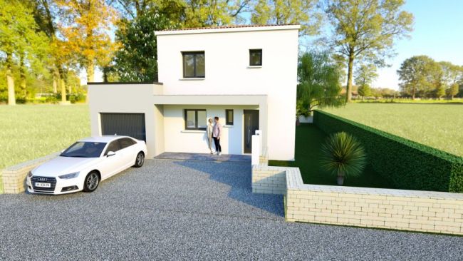 Villa étage de 86m² avec garage de16m² à CALVISSON