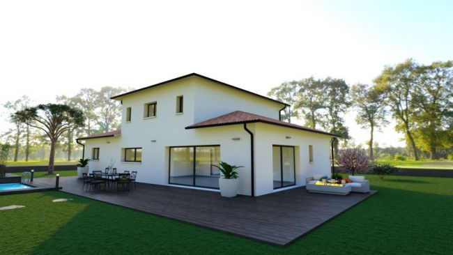 Villa T5 expo Sud vue Pyrénée