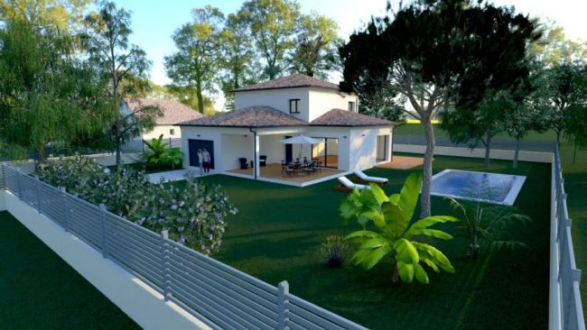 VILLA 120 M2 AVEC GARAGE COMMUNE DE SAINT LYS + PARCELLE DE 680 M2