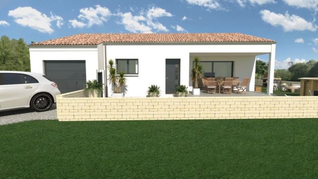 Villa de plain pied de 100m² avec grand garage à Floure