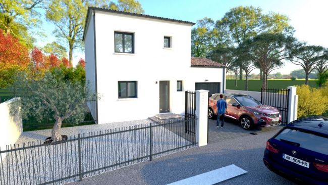 Maison 4 pièces et garage sur terrain de 280m2