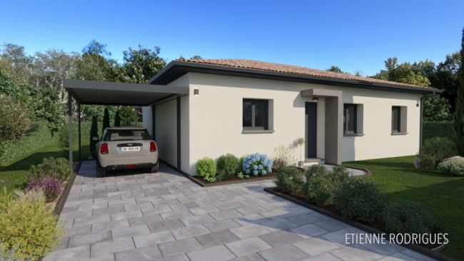 Maison à batir T4 93 m2 à Pompertuzat 31450