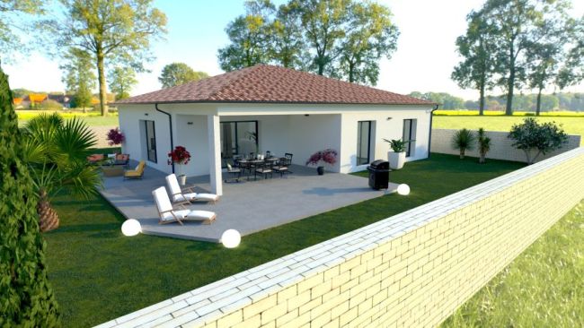 villa 100 m2 garage et 3 chambres