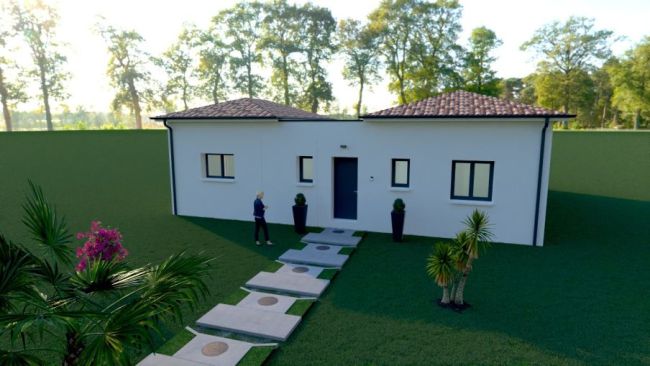 villa contemporaine 110  m2  4 CHAMBRES