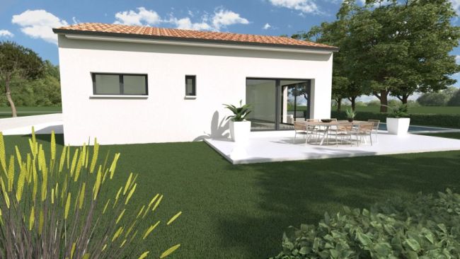 Maison neuve de plain-pied à Villeneuve-lès-Bouloc – 85 m² sur terrain viabilisé de 400 m²