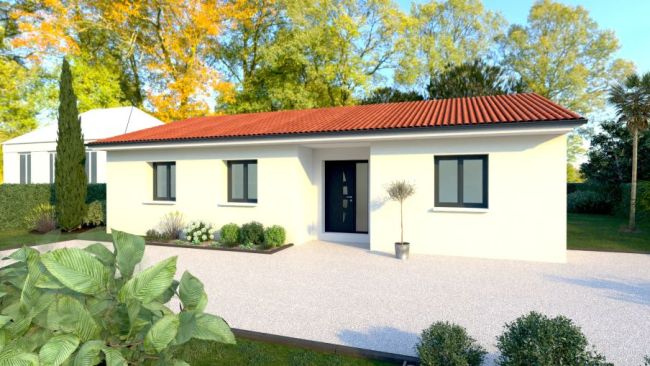 projet de construction Nailloux centre, vue Pyrénées, 98m² de plein pied