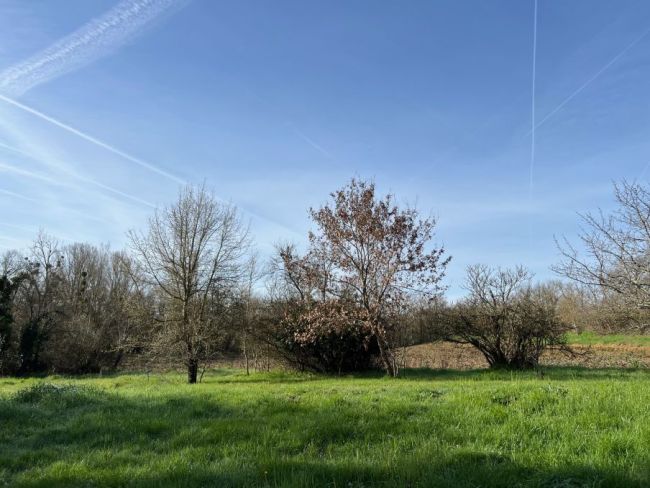 Terrain à bâtir au centre de Cazaux-Savès,1800m²