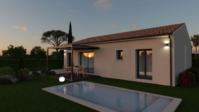 Maison contemporaine neuve de 90 m² à Gragnague – Plain-pied avec suite parentale sur terrain viabilisé de 500 m²
