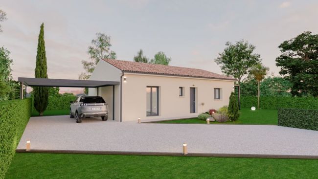 Villa plain pieds 3 chambres à Saussens 31460