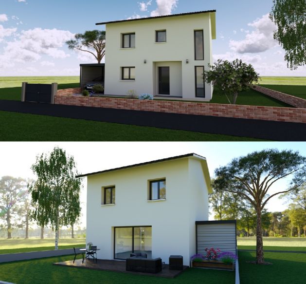 Villa moderne 3 chambres 90m² avec garage