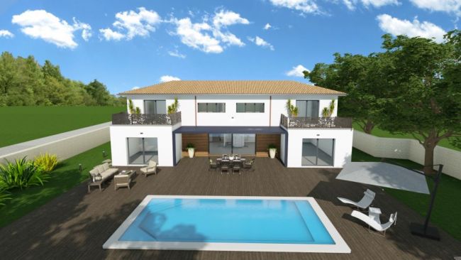 villa de 215 m² + garage double de 35 m²