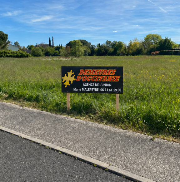 Ondes : Terrain viabilisé plein sud 440 m²