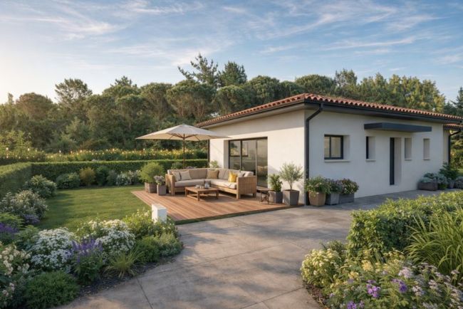 Plain pied au centre ville de Lanta