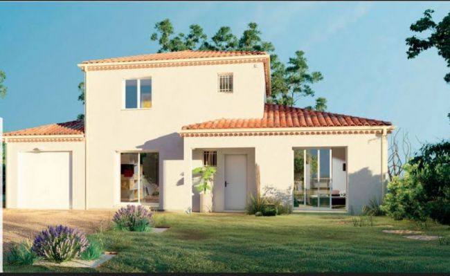 Terrain avec maison neuve de 121 m²
