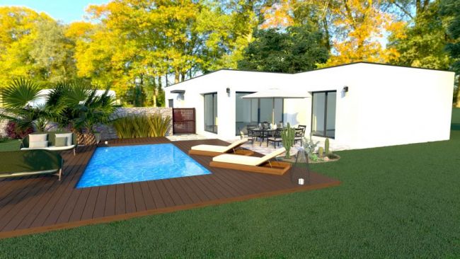 HORS LOTISSEMENT MAISON CONTEMPORAINE 105m² PLAISANCE DU TOUCH 31830