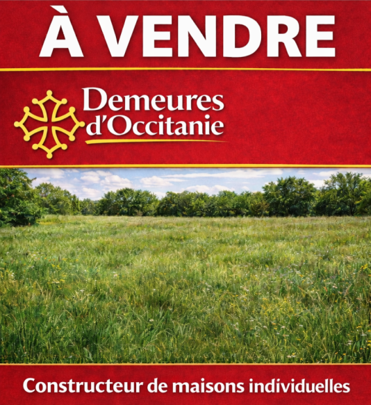 PARCELLE DE 869 M2   sur ROQUES