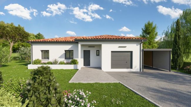 Belle villa en L de 110 m² avec garage sur la très prisée commune de Goyrans