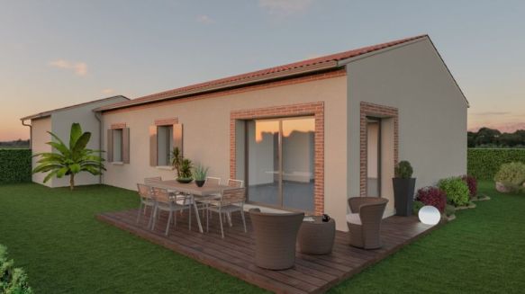 Maison de 96 m² avec garage sur la commune de Caraman