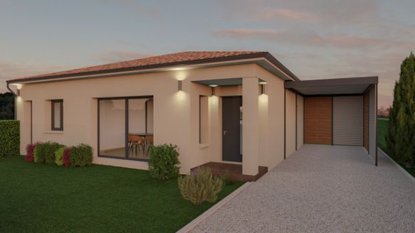 Maison de 96 m² avec garage sur la commune de Odars