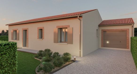 Belle villa de plain pied de 96 m² avec garage sur la commune de Verfeil