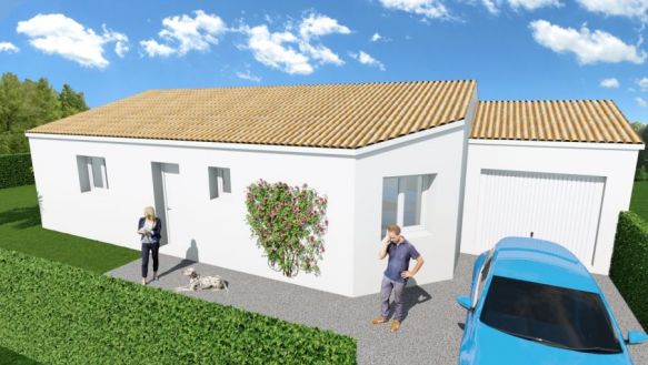 Villa 3 chambres avec garage à LA CALMETTE