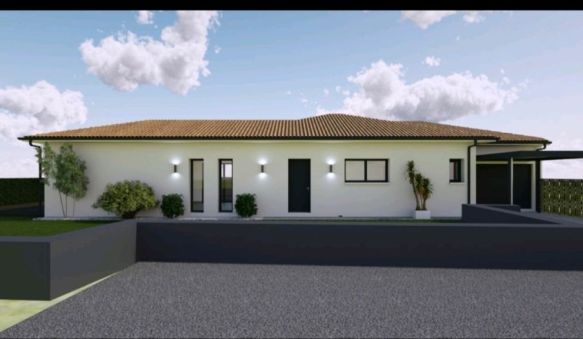 La salvetat saint gilles terrain de 1108 m2 +villa contemporaine de 120 m2 T5