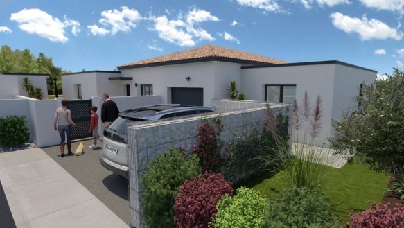 Villa contemporaine avec garage à Fleury