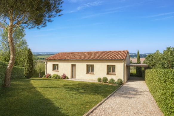 Maison plain pieds 100 m2 à Batir à Nailloux 31560