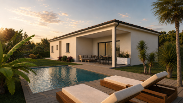 Villa à bâtir T5 110 m2 à Goyrans 31120