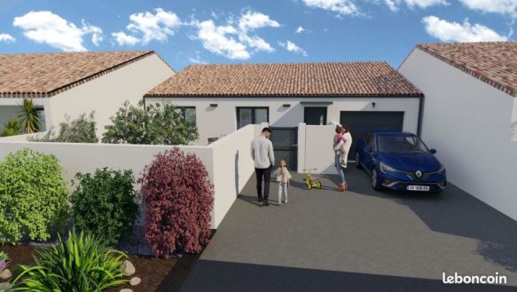 TERRAIN + VILLA avec garage et terrasse à Boutenac