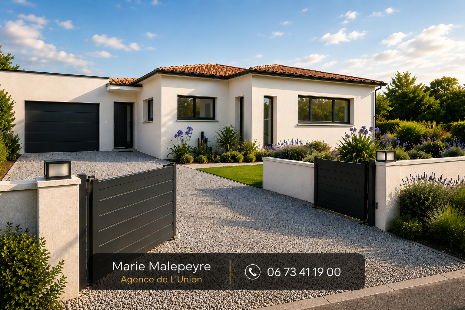 Coup de cœur assuré à Verfeil  Maison contemporaine 3 chambres avec suite parentale et terrain